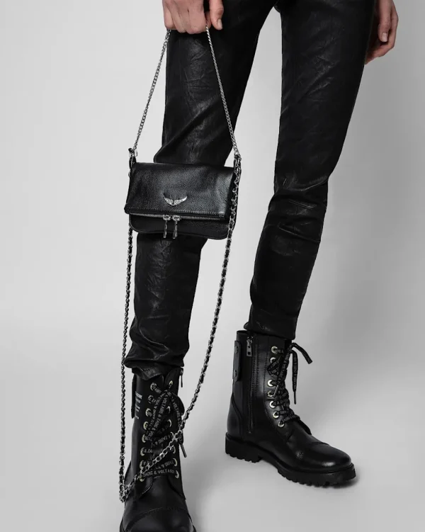 BOLSO ROCK NANO GRAINED LEATHER ZADIG & VOLTAIRE