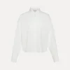 CAMISA BLANCA BÁSICA EN POPELÍN FORTE_FORTE