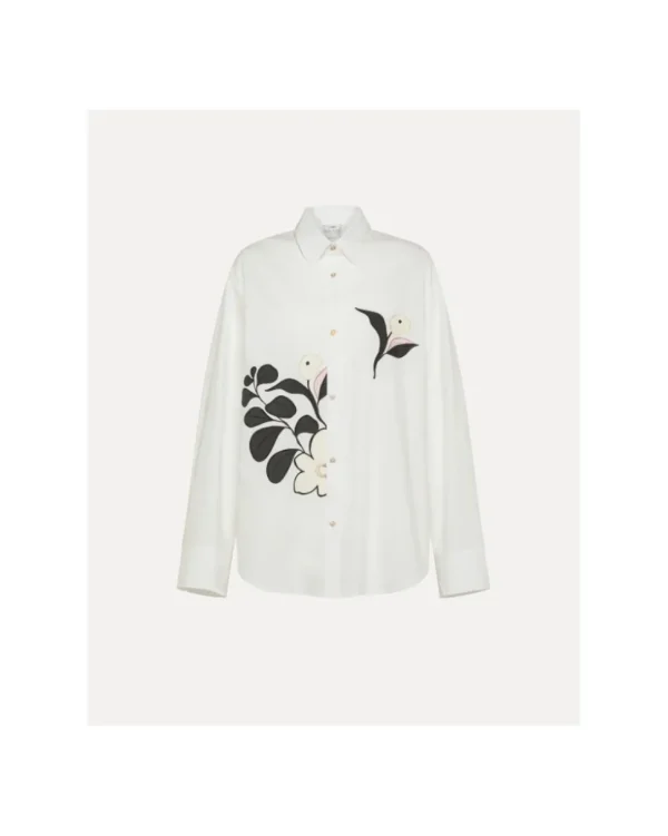 CAMISA "LE BOUQUET" EMBROIDERY BCI COTTON POPLINE FORTE_FORTE
