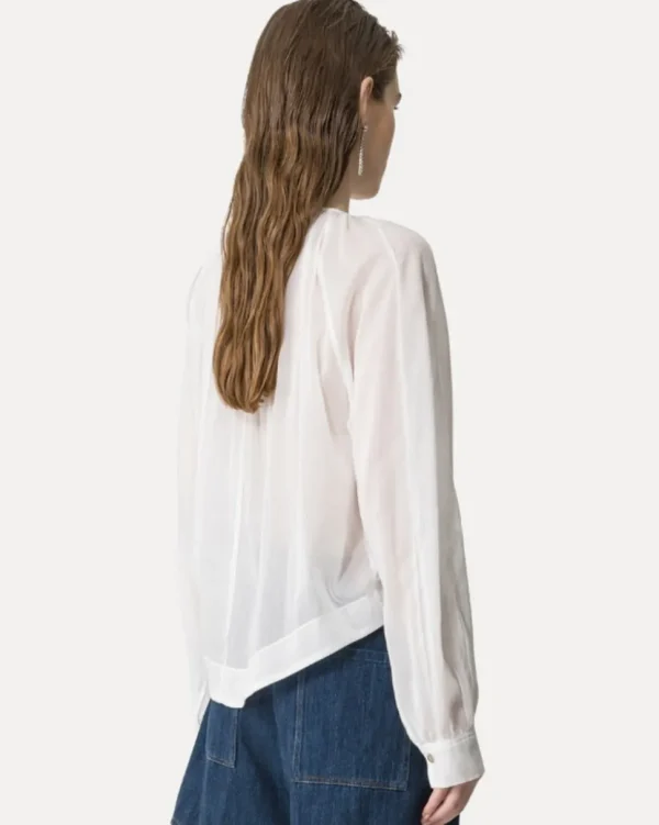 CAMISA "PEARL SUITE"EMBROIDERY CO/SE VOILE BOHEMIAN SHIRT FORTE_FORTE