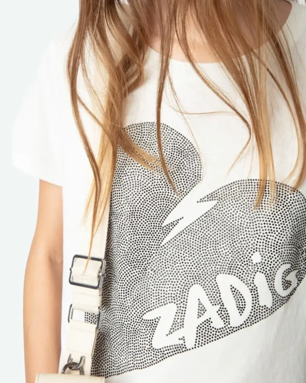 CAMISETA ALYS HC BIG HEART STRASS ZADIG & VOLTAIRE