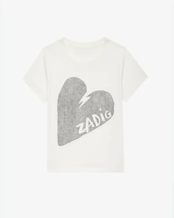 CAMISETA ALYS HC BIG HEART STRASS ZADIG & VOLTAIRE