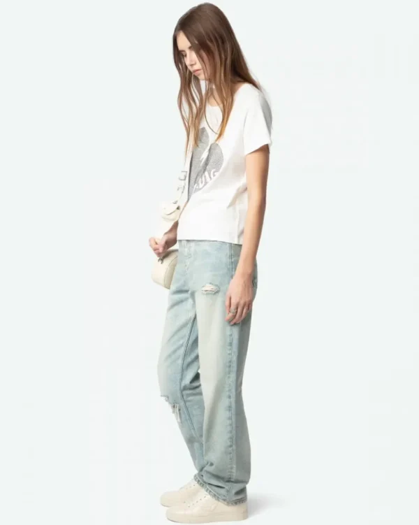 CAMISETA ALYS HC BIG HEART STRASS ZADIG & VOLTAIRE