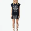 CAMISETA CLOE GUITAR WINGS STRASS ZADIG & VOLTAIRE