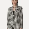 CHAQUETA COTTON GINGHAM OVERSIZED FORTE_FORTE