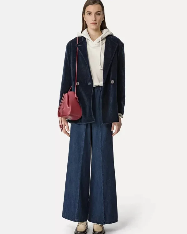 ESSENTIAL DIAGONAL COTTON HOODIE SWEATSHIRT FORTE_FORTE