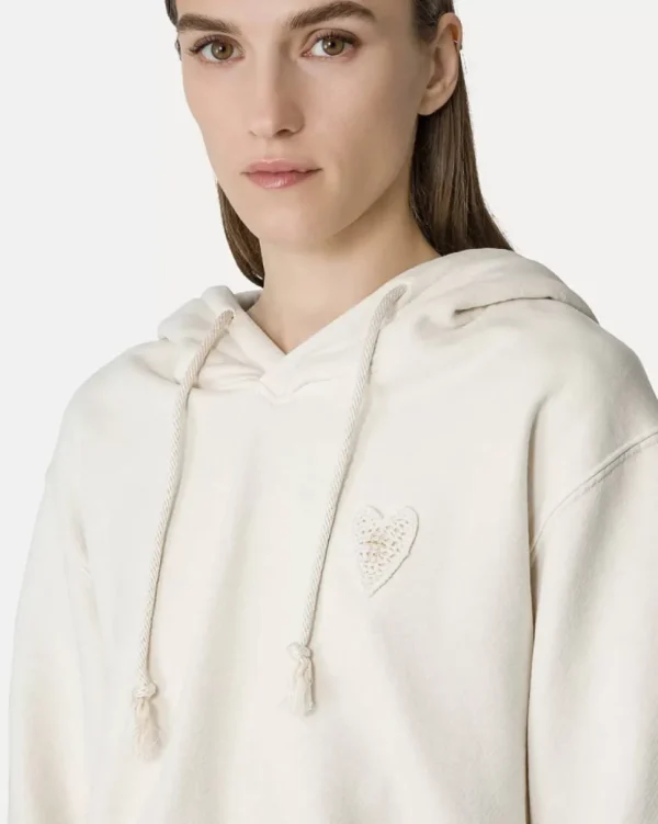 ESSENTIAL DIAGONAL COTTON HOODIE SWEATSHIRT FORTE_FORTE