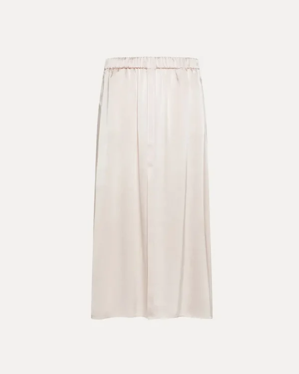 FALDA ESSENTIAL SILK SATIN ELASTICATED SKIRT FORTE_FORTE
