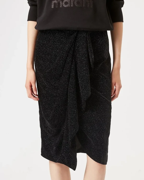 FALDA MIDI DE TERCIOPELO ALYSSA MARANT ÉTOILE