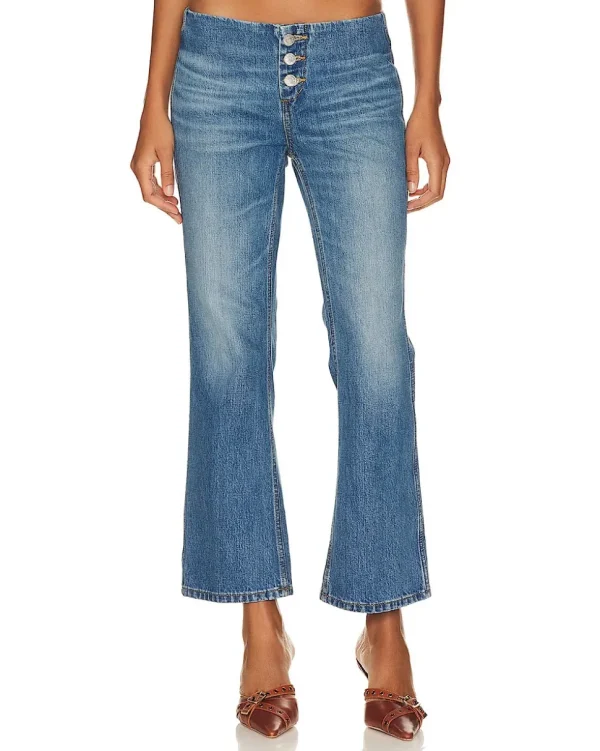 PANTALONES BUTTON FRONT CROP BOOT RE/DONE