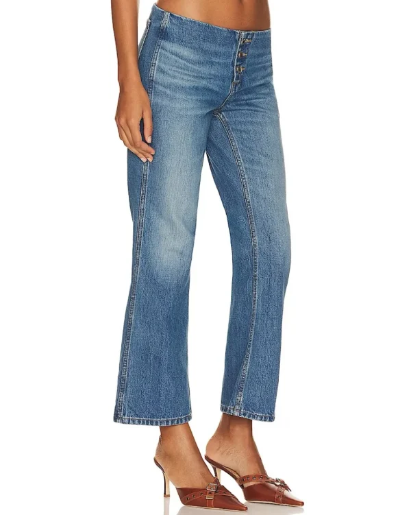 PANTALONES BUTTON FRONT CROP BOOT RE/DONE