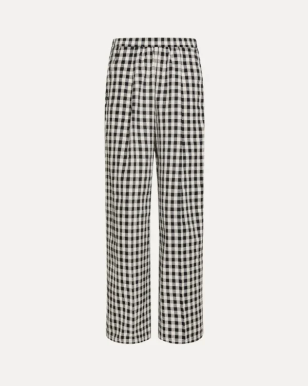 PANTALONES COTTON GINGHAM WIDE LEG FORTE_FORTE