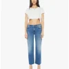 PANTALONES MID RISE RAMBLER ZIP ANKLE MOTHER