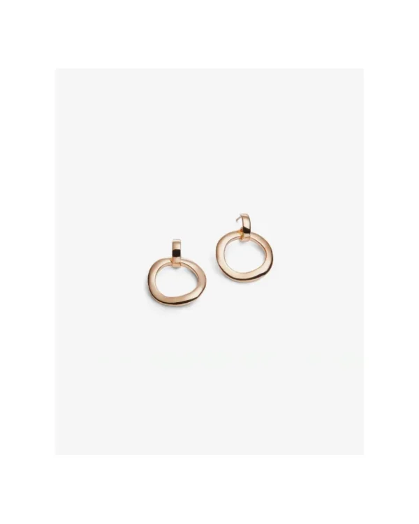 PENDIENTES ARO IRREGULAR DORADO HELENA ROHNER