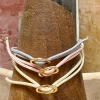 PULSERA DE CORDÓN CON MINI HEBILLA DORADA HELENA ROHNER