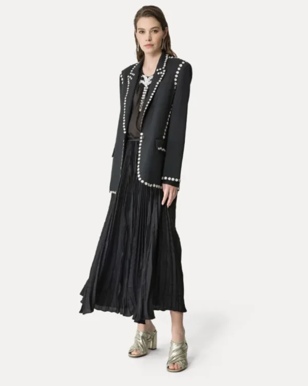 "PEARL SUITE"EMBROIDERY VOILE BOHEMIAN SHIRT FORTE_FORTE