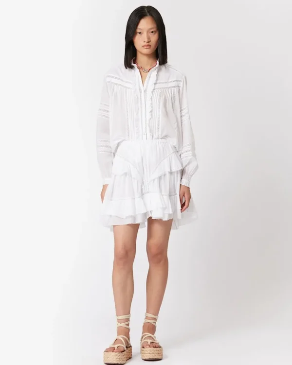 TOP DE VOILE DE ALGODÓN METINA ISABEL MARANT ÉTOILE