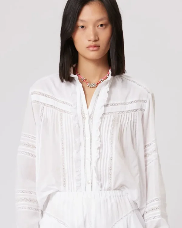 TOP DE VOILE DE ALGODÓN METINA ISABEL MARANT ÉTOILE
