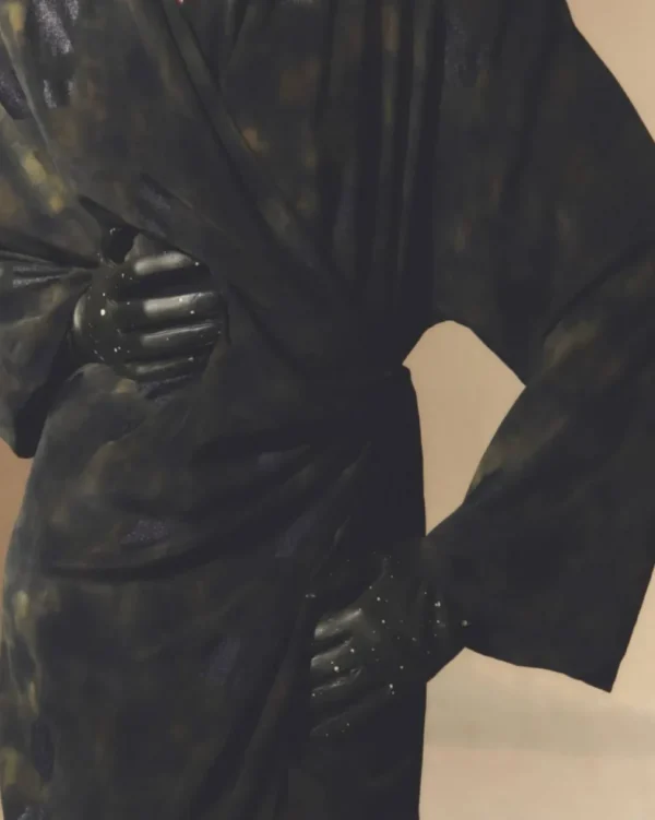 VESTIDO ESTAMPADO DE SEDA CORTANA