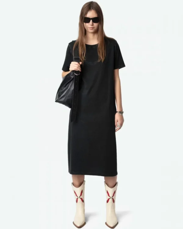 VESTIDO ZAID HC WINGS STRASS ZADIG & VOLTAIRE
